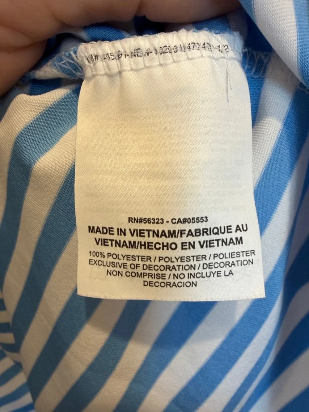 Nike Men’s Blue & White Striped Polo Shirt